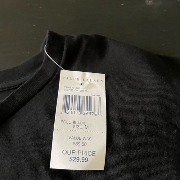 (2) Polo Ralph Lauren Classic Fit V-Neck T-Shirts / NWT / Size Medium - Picture 5 of 11